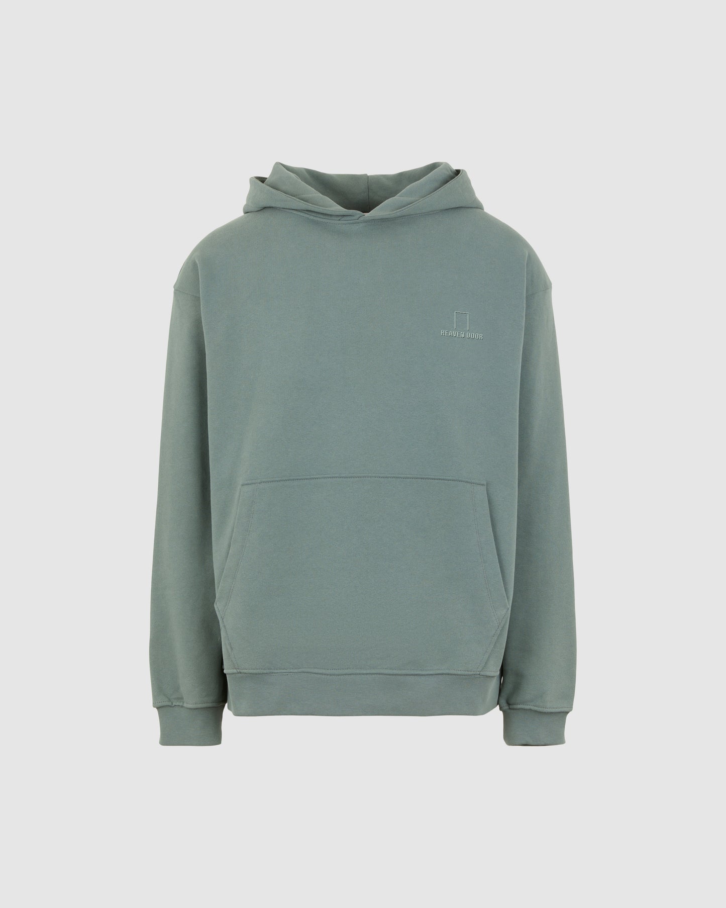 BALSAM GREEN HOODIE WITHEMBROIDERED LOGO