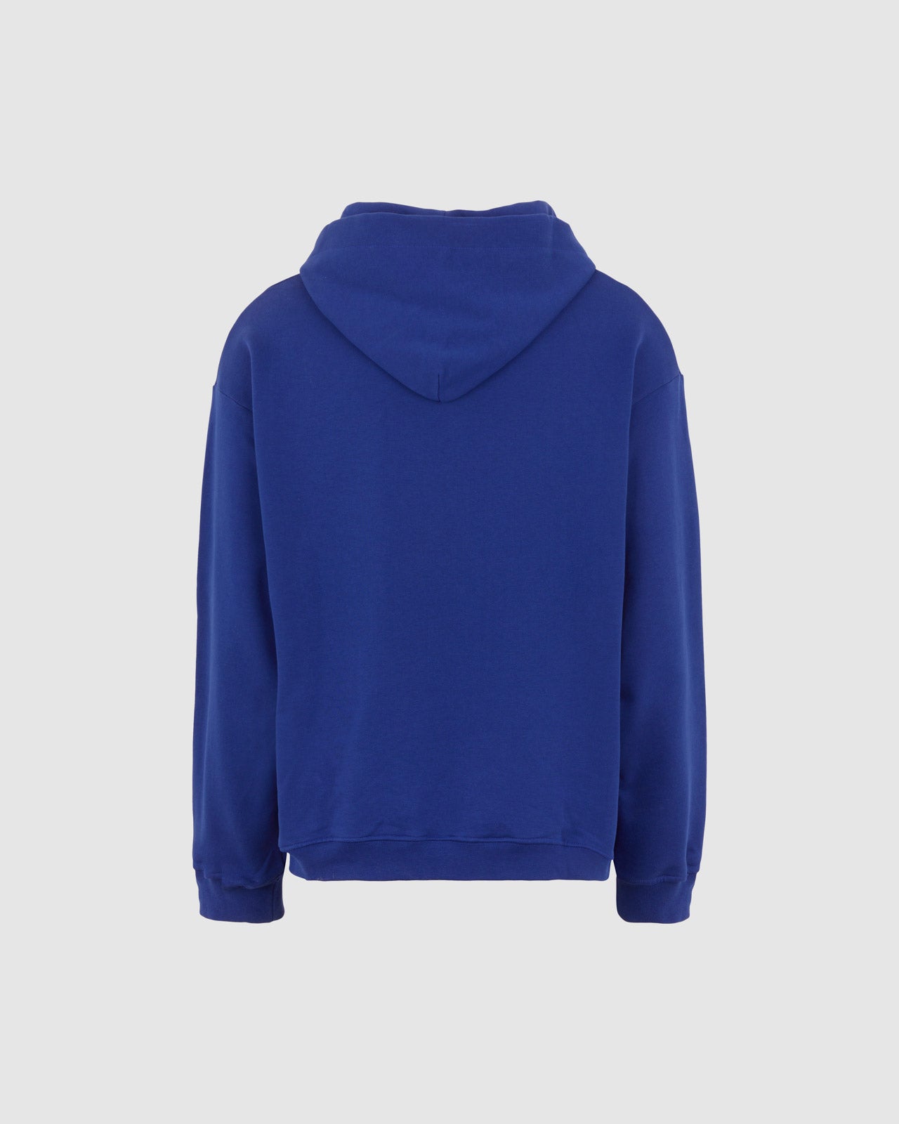 BLUE HOODIE WITH BLUE EMBROIDERED LOGO