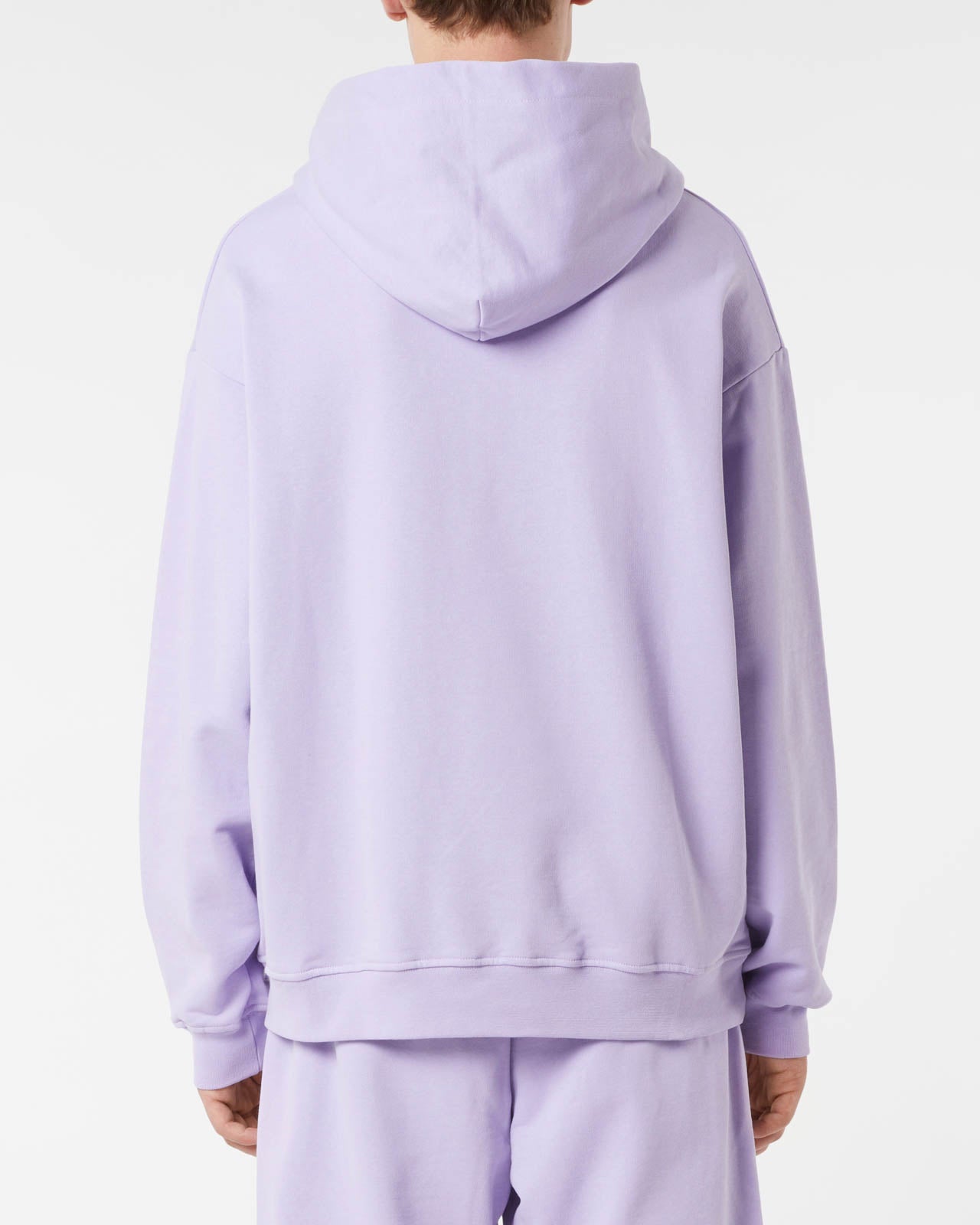 LILAC HOODIE WITH LILAC EMBROIDERED LOGO