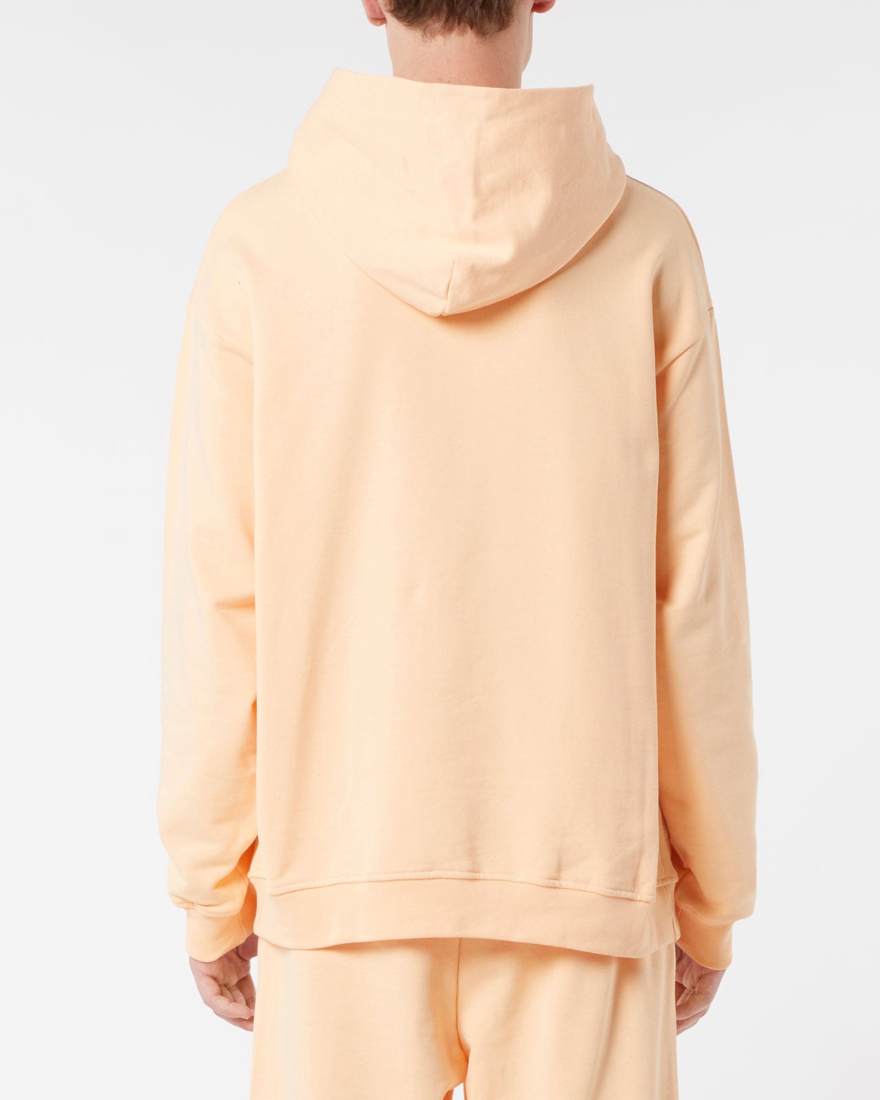 PEACH HOODIE WITH PEACH EMBROIDERED LOGO