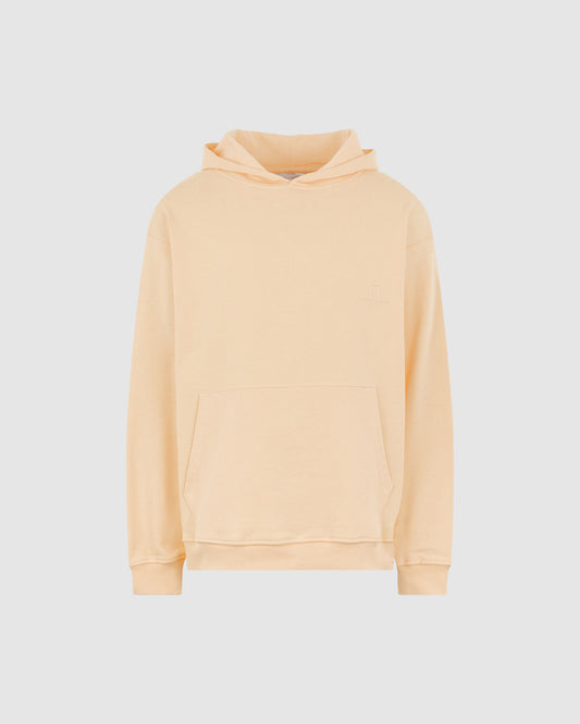 PEACH HOODIE WITH PEACH EMBROIDERED LOGO