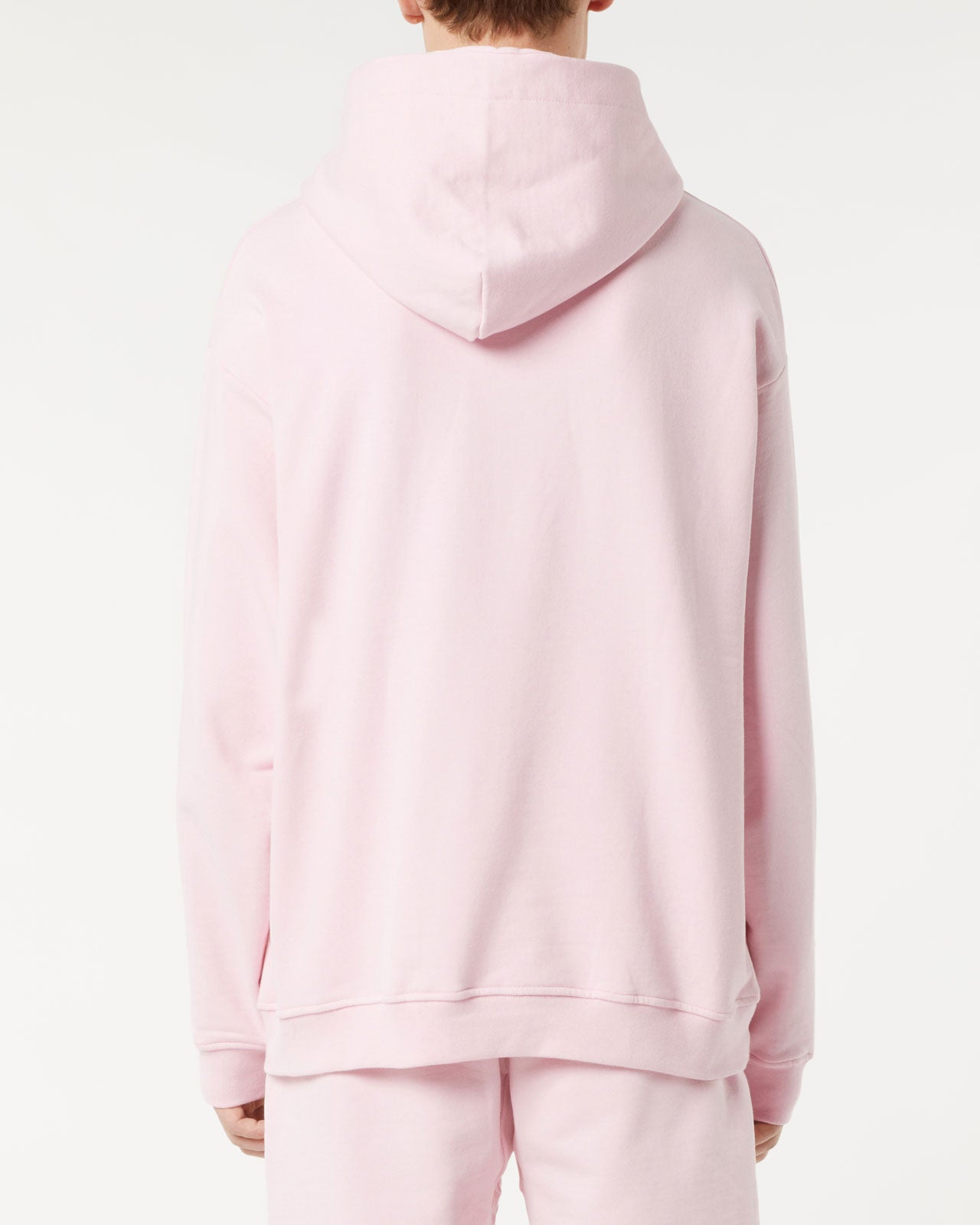 PINK HOODIE WITH PINK EMBROIDERED LOGO