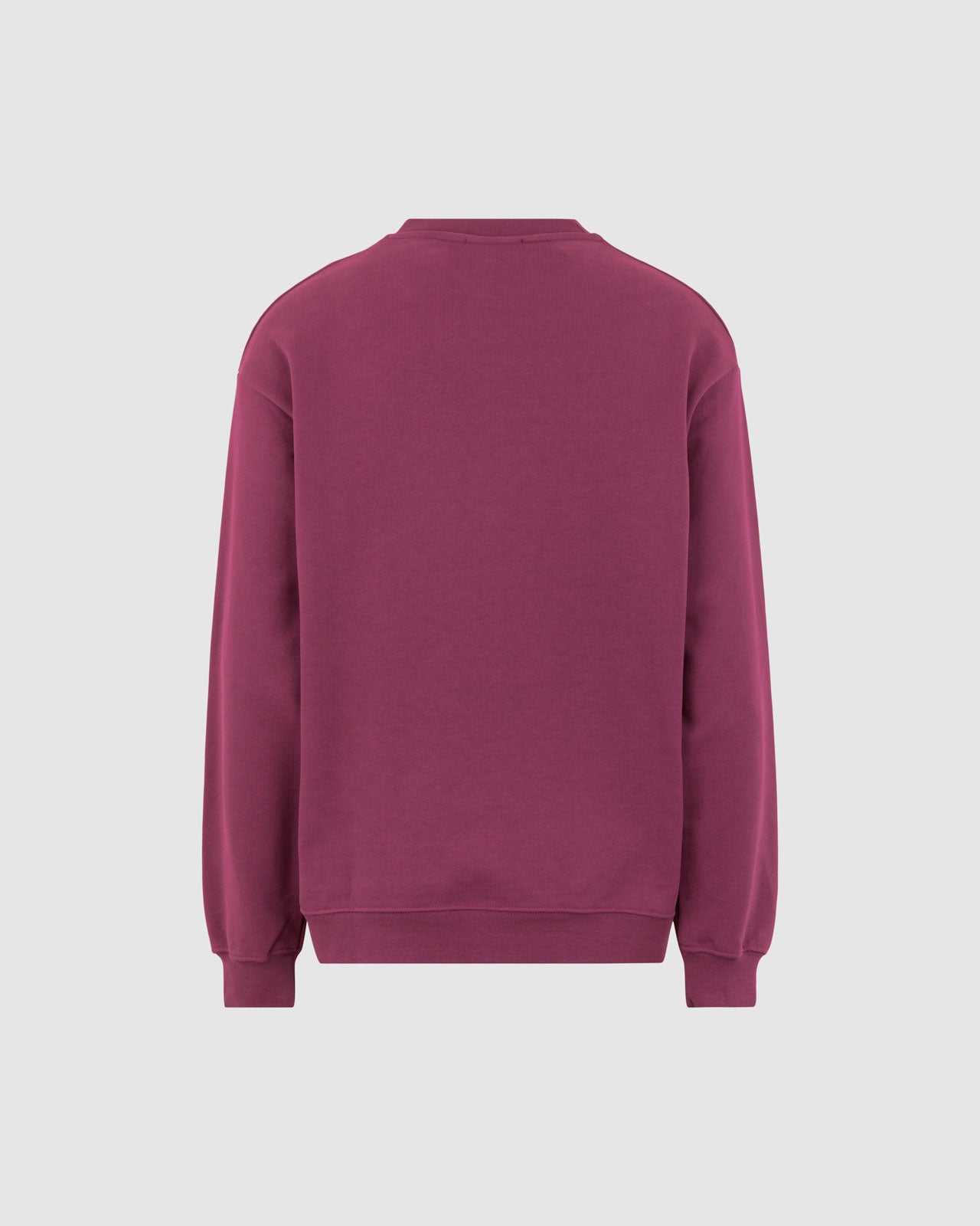 GRAPE WINE CREWNECK WITH EMBROIDERED LOGO