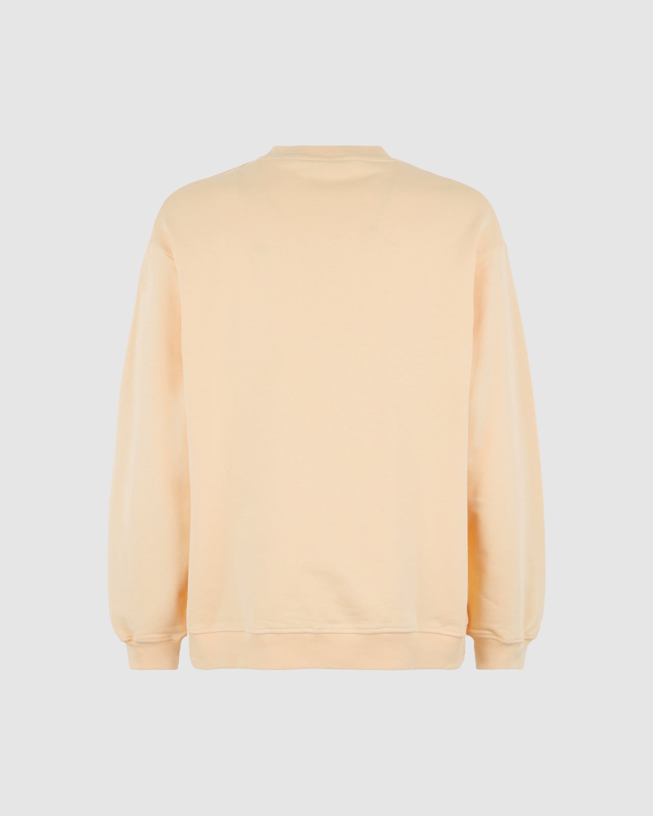 PEACH CREWNECK WITH PEACH EMBROIDERED LOGO