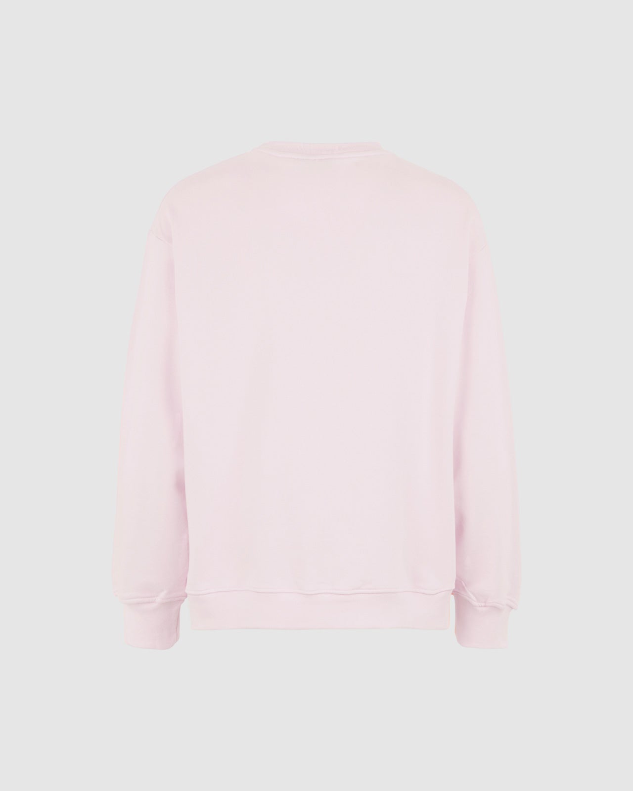 PINK CREWNECK WITH PINK EMBROIDERED LOGO