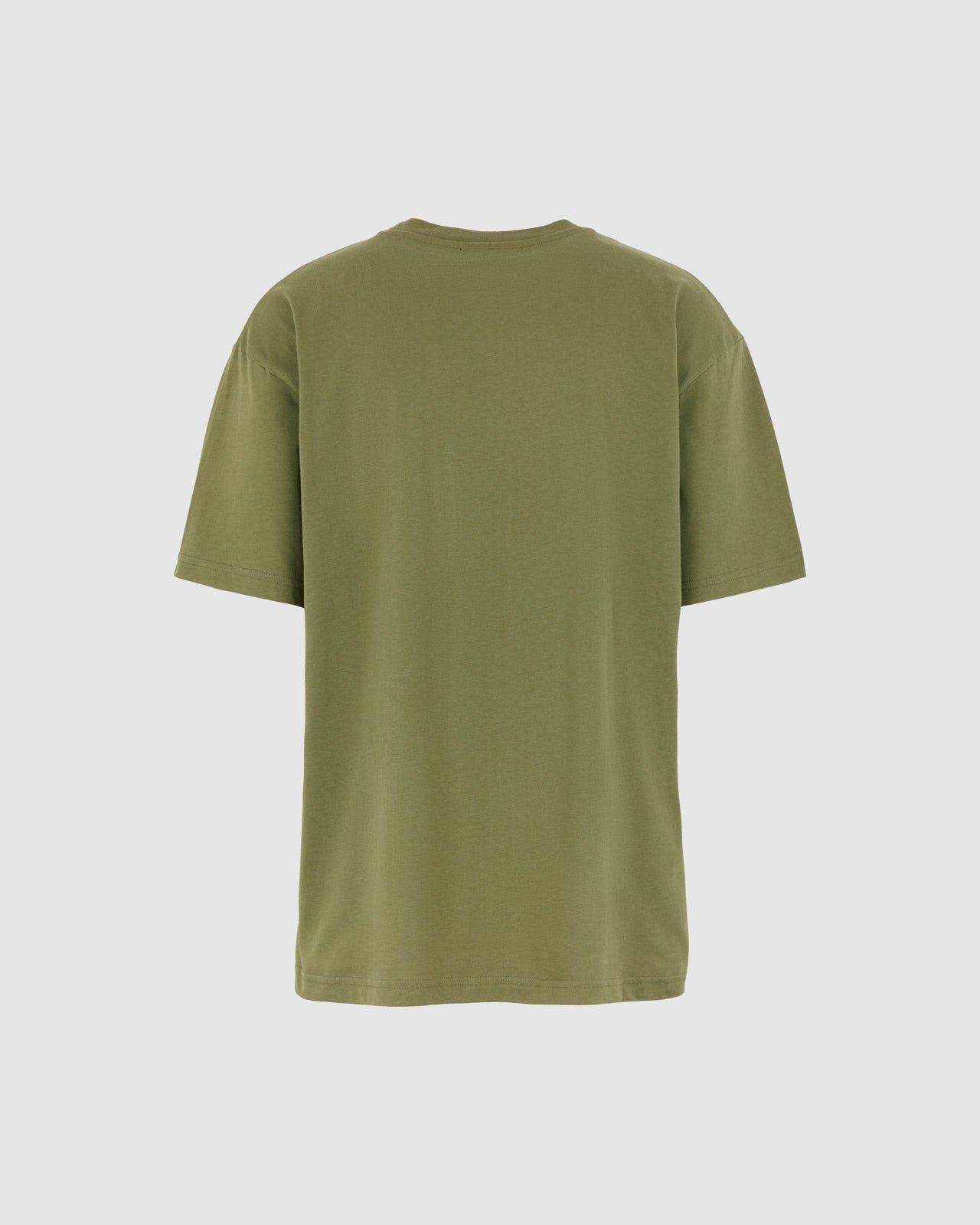 GREEN T-SHIRT WITH GREEN EMBROIDERED LOGO