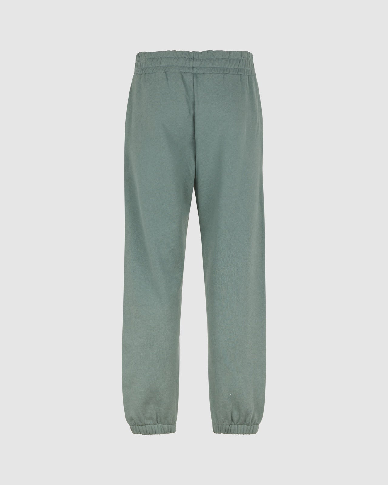 BALSAM GREEN PANTS WITH EMBROIDERED LOGO