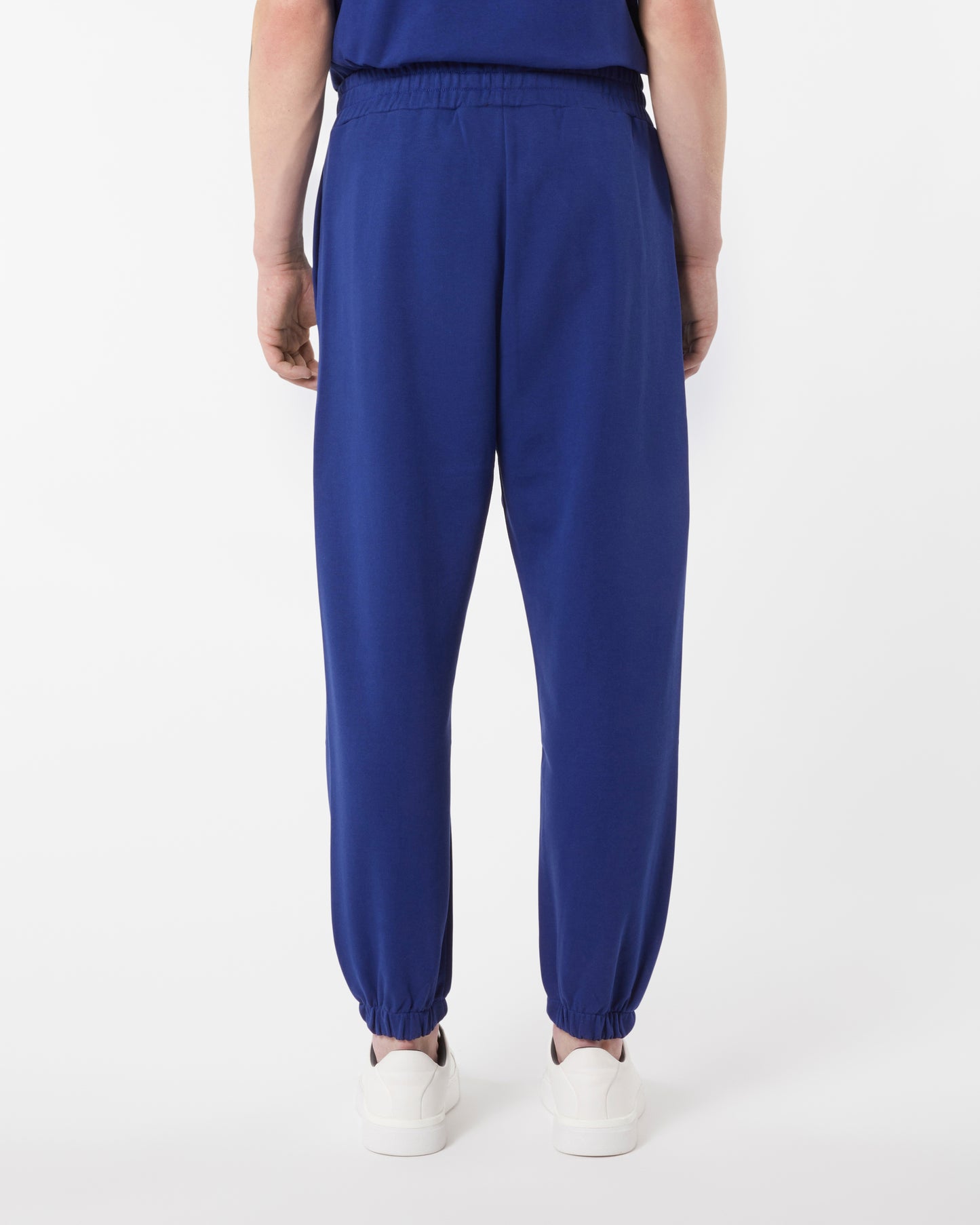 BLUE PANTS WITH BLUE EMBROIDERED LOGO