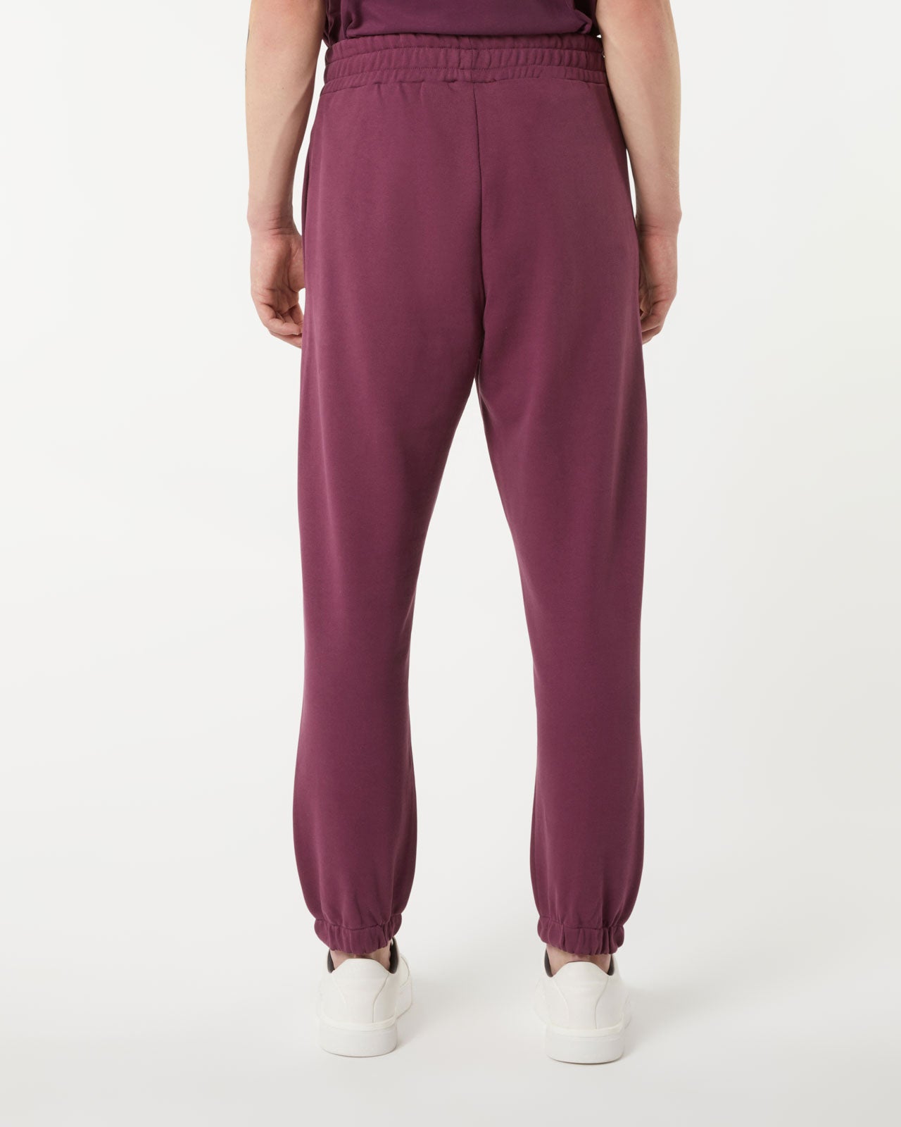 GRAPE WINE PANTS WITH EMBROIDERED LOGO