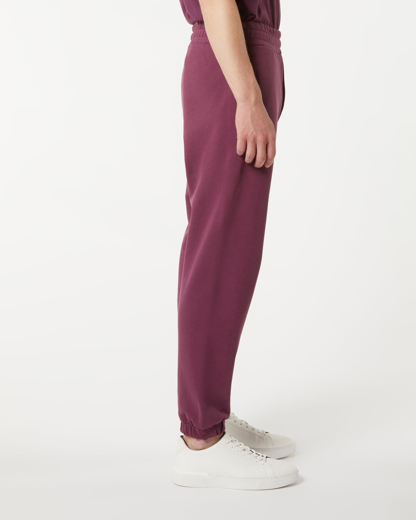 GRAPE WINE PANTS WITH EMBROIDERED LOGO