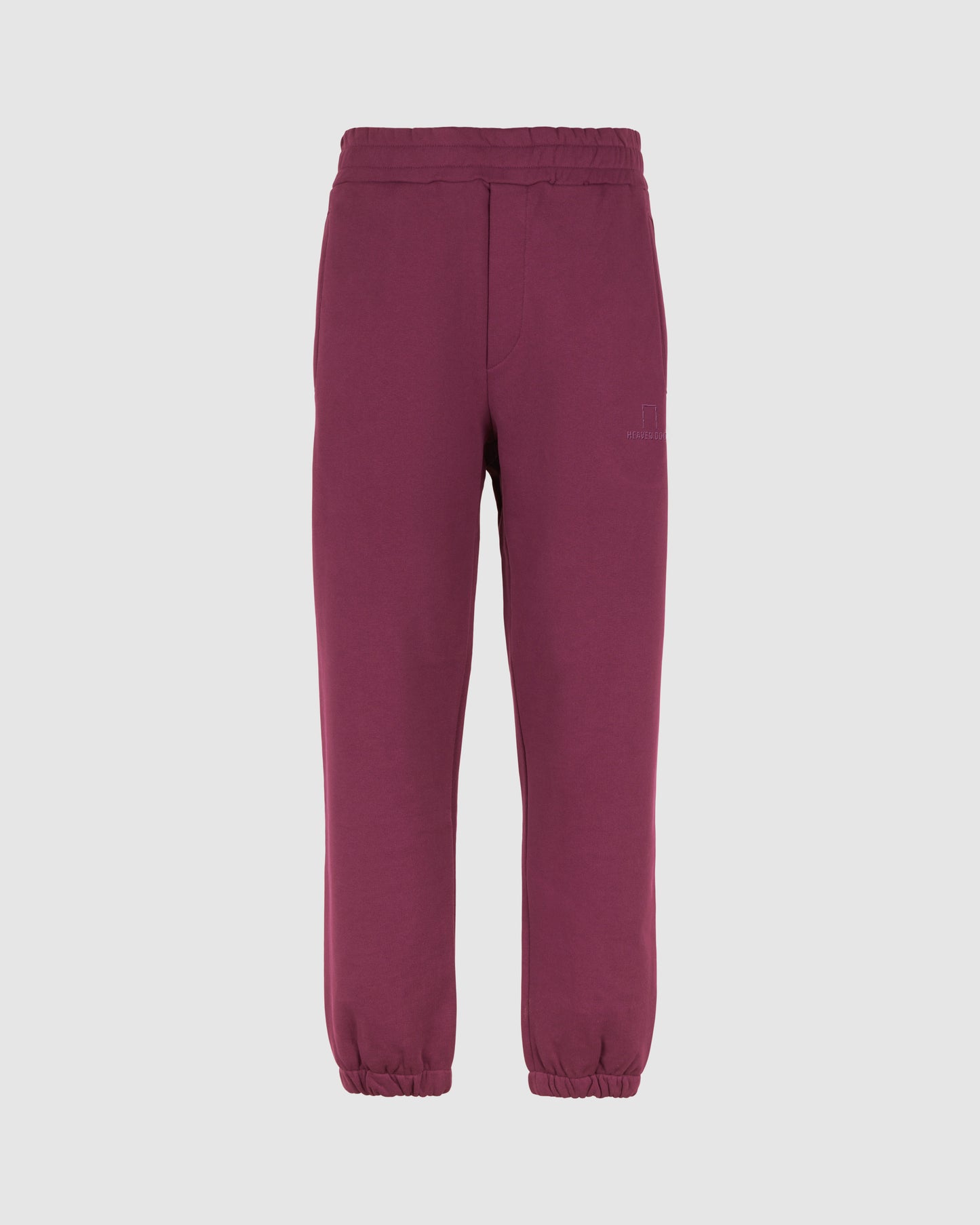 GRAPE WINE PANTS WITH EMBROIDERED LOGO