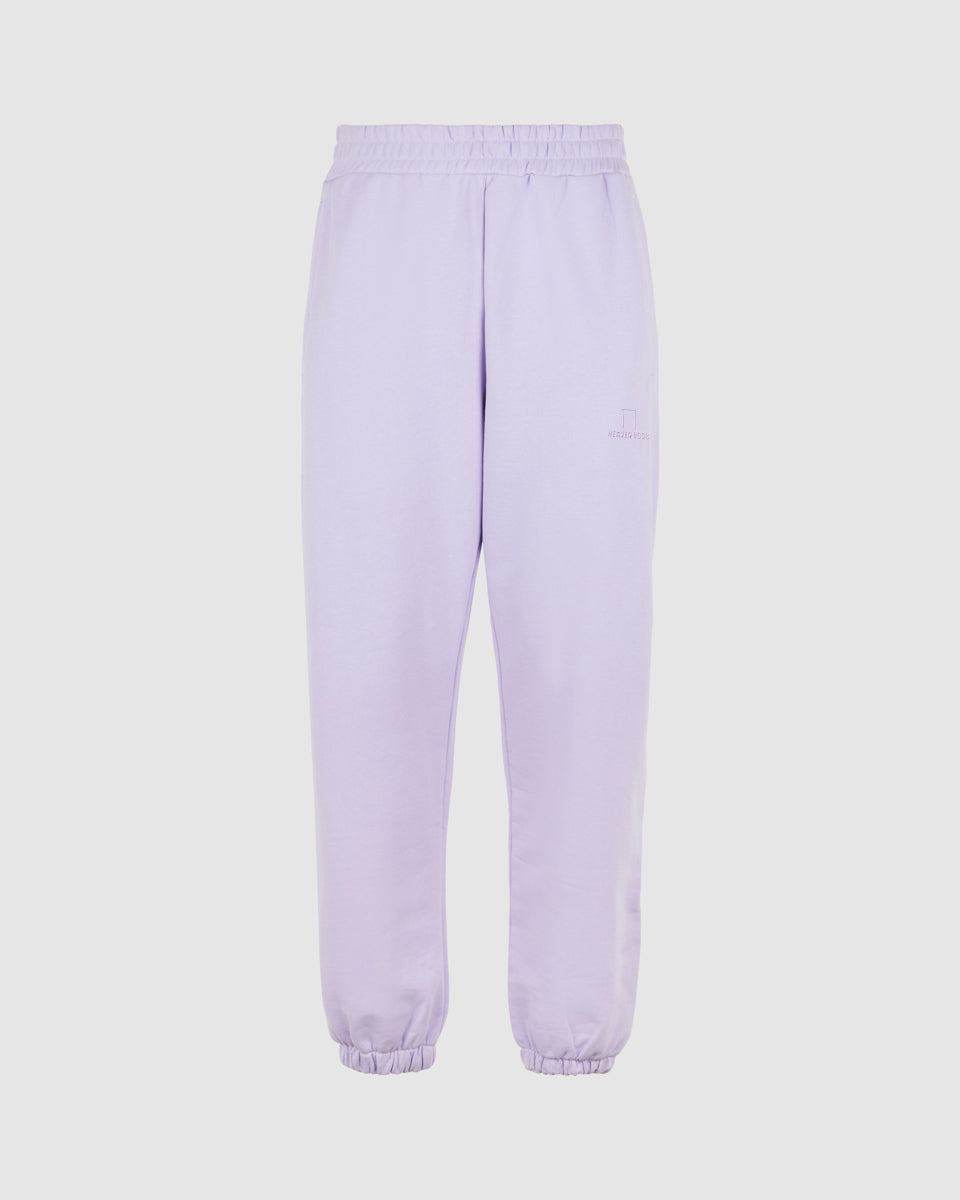 LILAC PANTS WITH LILAC EMBROIDERED LOGO