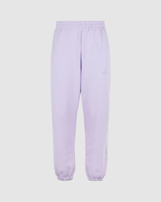 LILAC PANTS WITH LILAC EMBROIDERED LOGO