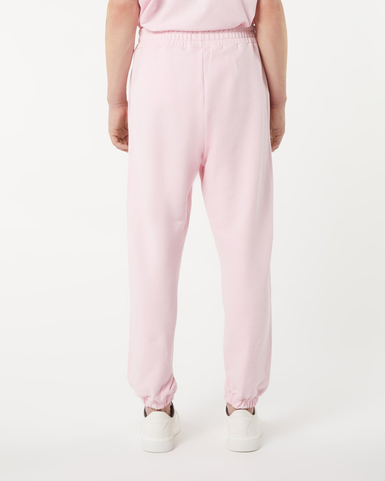 PINK PANTS WITH PINK EMBROIDERED LOGO