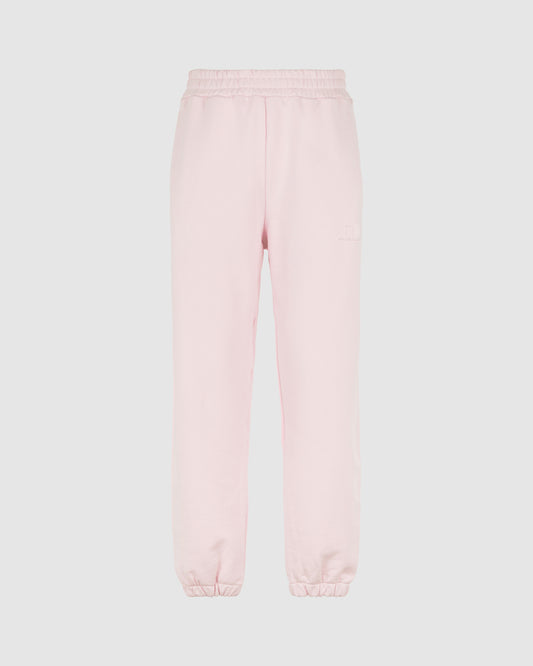 PINK PANTS WITH PINK EMBROIDERED LOGO