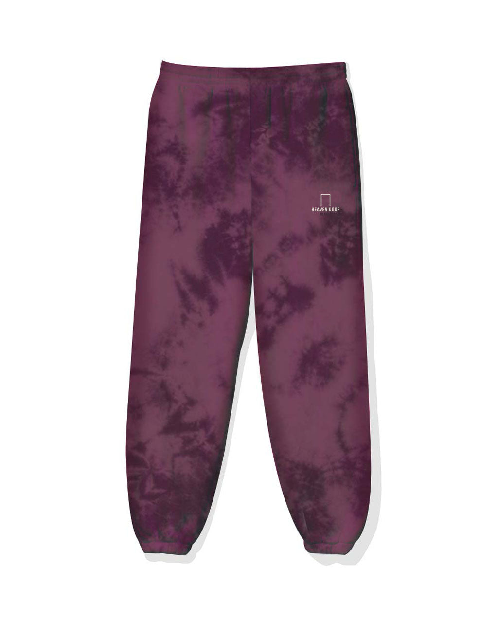 GRAPEWINE TIEDYEPANTS WITH EMBROIDERED LOGO