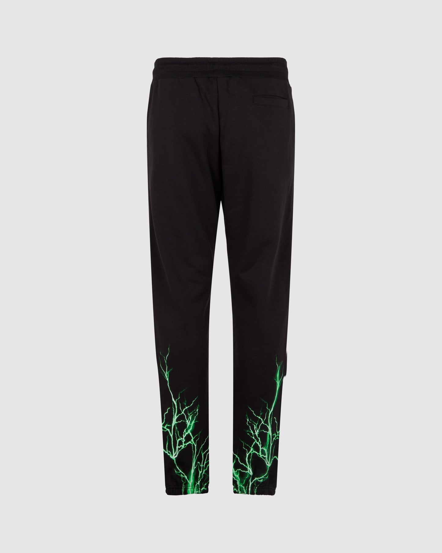 BLACK PANTS WITH GREEN LIGHTNING