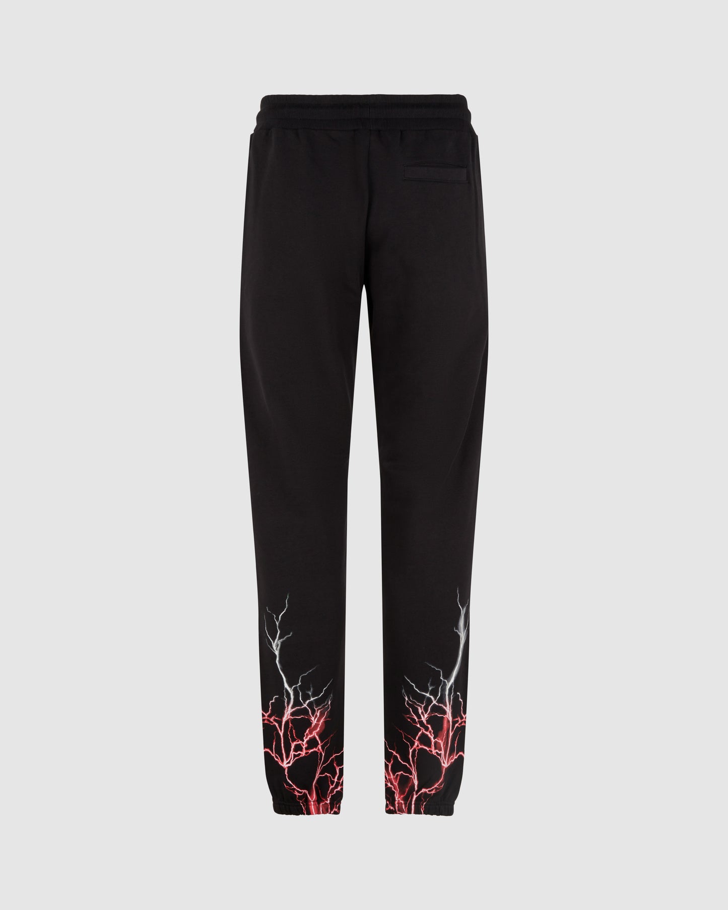 BLACK PANTS WITH RED AND GREY LIGHTNING