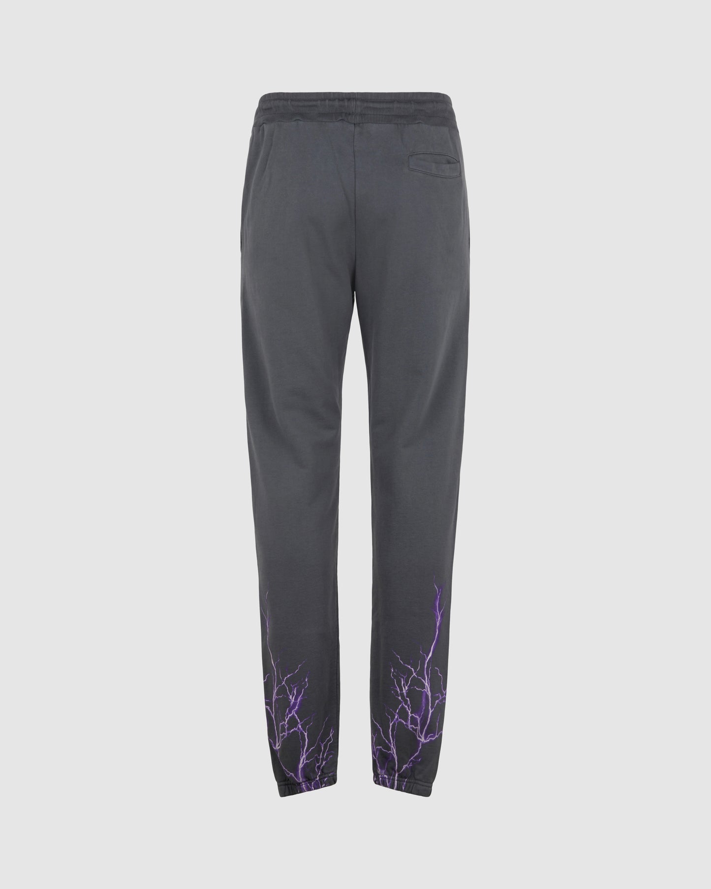 GREY PANTS WITH PURPLE LIGHTNING