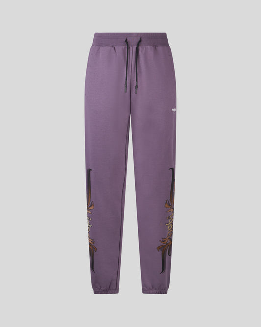 PURPLE PANT WITH GOTHIC SH PRINT