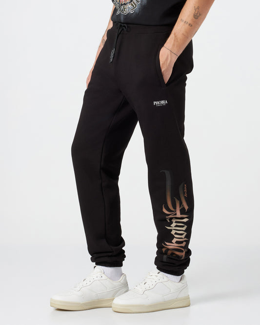 BLACK PANT WITH GOTHIC SH PRINT