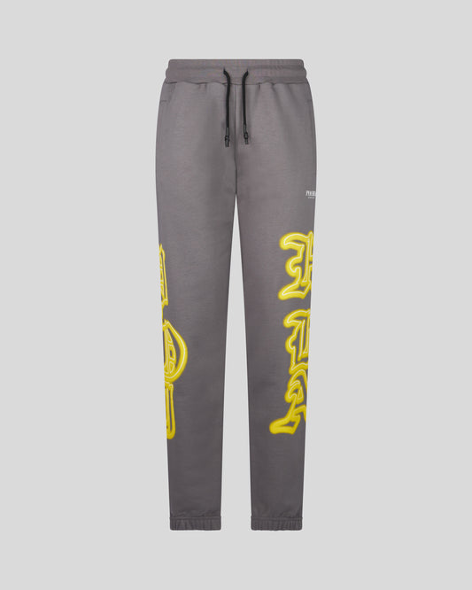 GREY PANT WITH GOTHIC SK PRINT