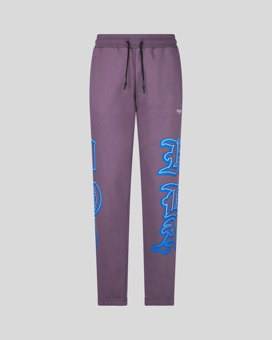 PURPLE PANT WITH GOTHIC SK PRINT