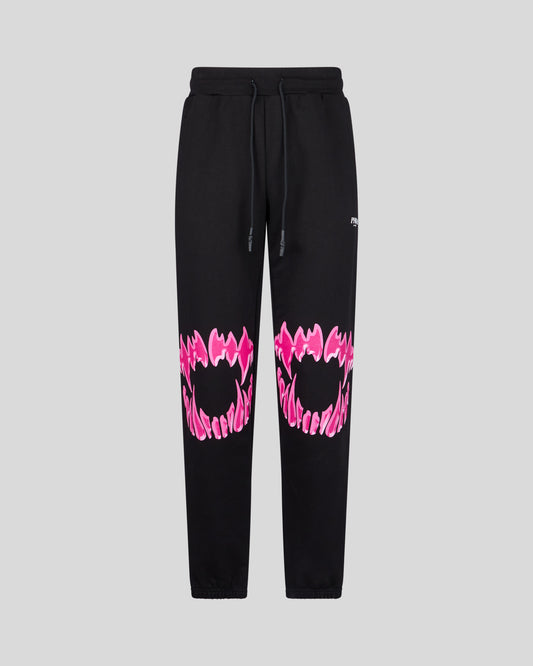 BLACK PANT WITH PINK MOUTH PRINT