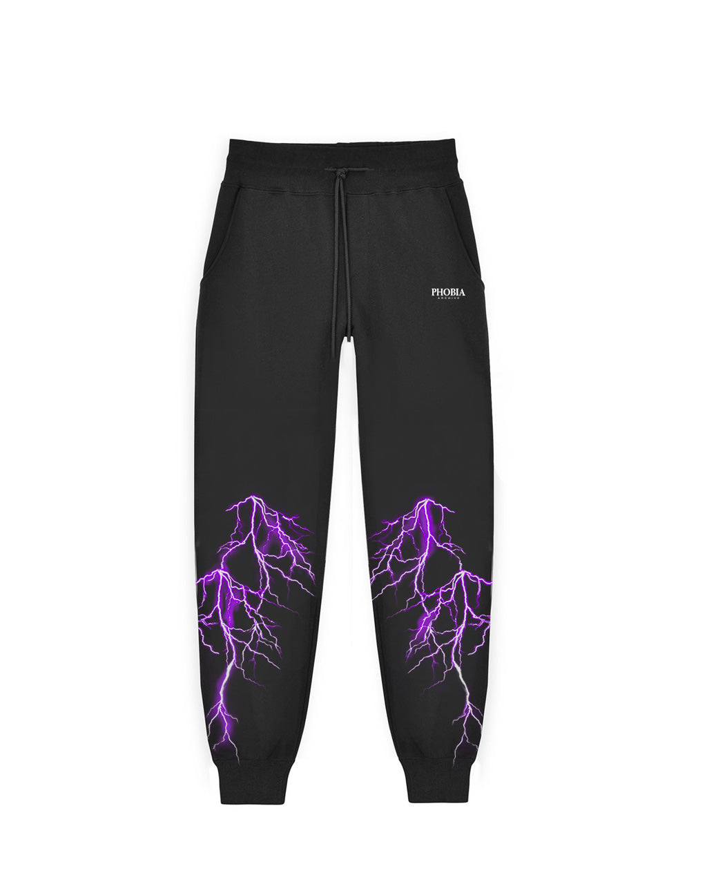 BLACK PANTS PURPLE LIGHTING