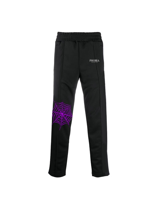 BLACK TRACKSUIT WITH PURPLE COBWEB