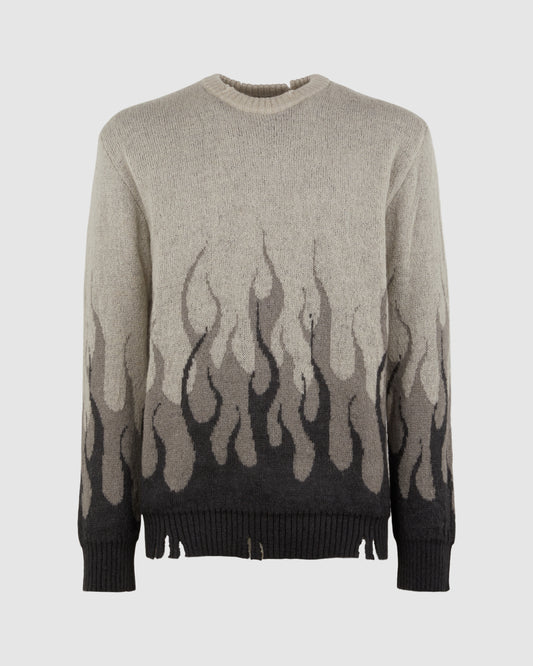 LONDON FOG JUMPER WITH DOUBLE FLAMES