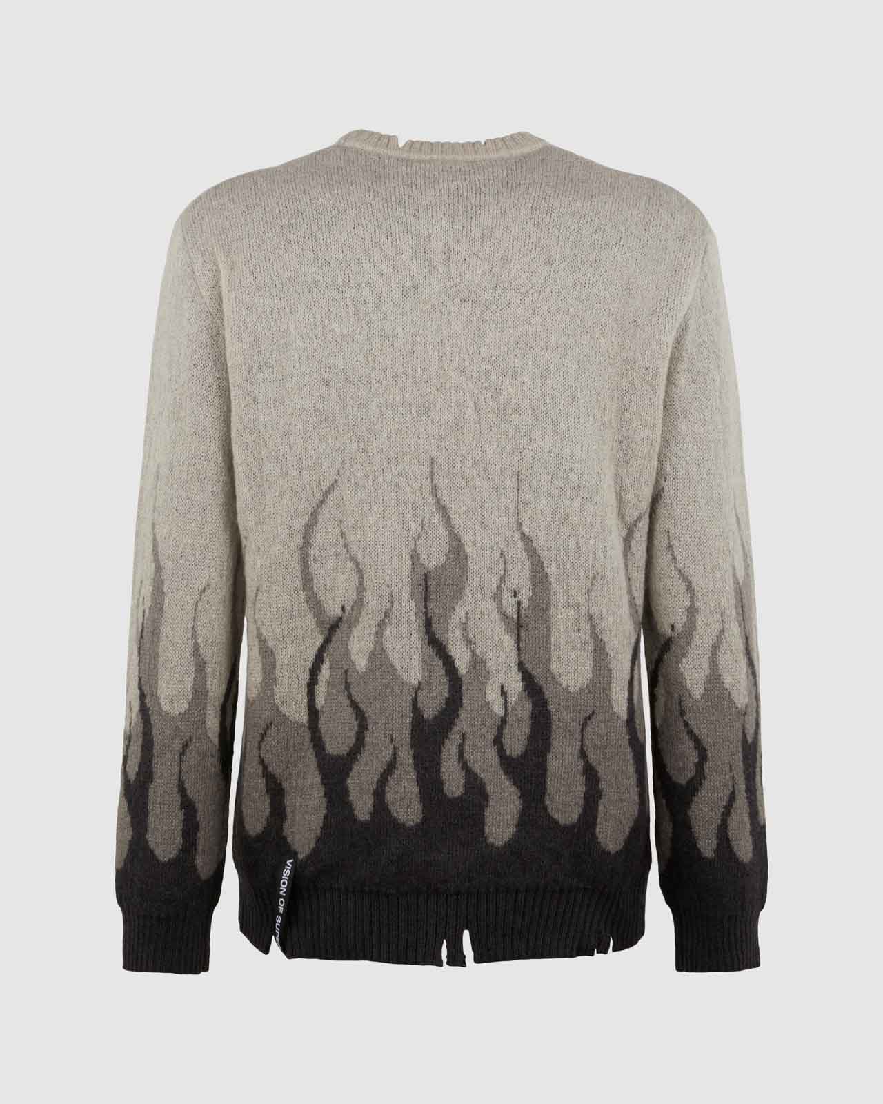 LONDON FOG JUMPER WITH DOUBLE FLAMES