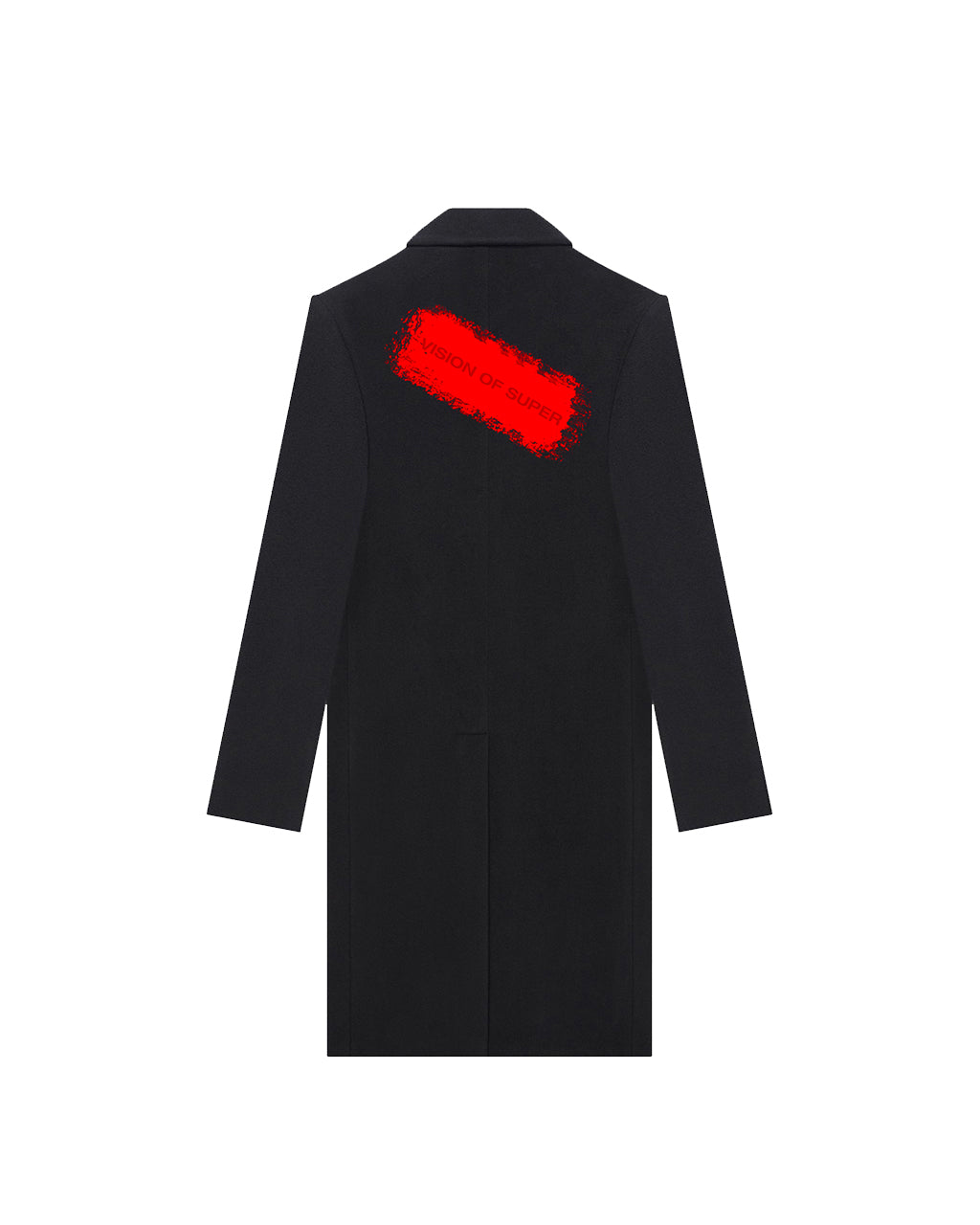 BLACK COAT WITH RED COATING