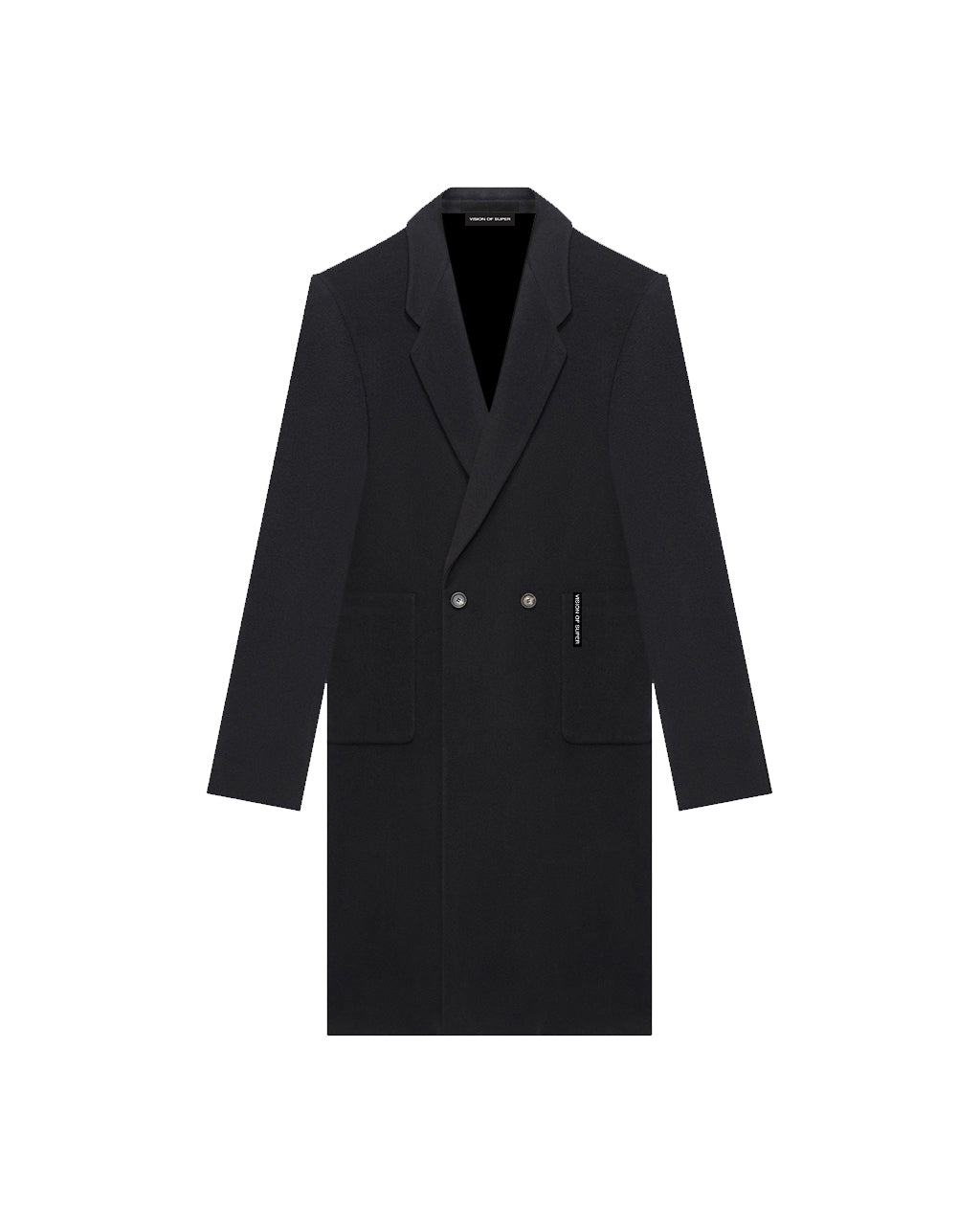 BLACK COAT WITH RED COATING