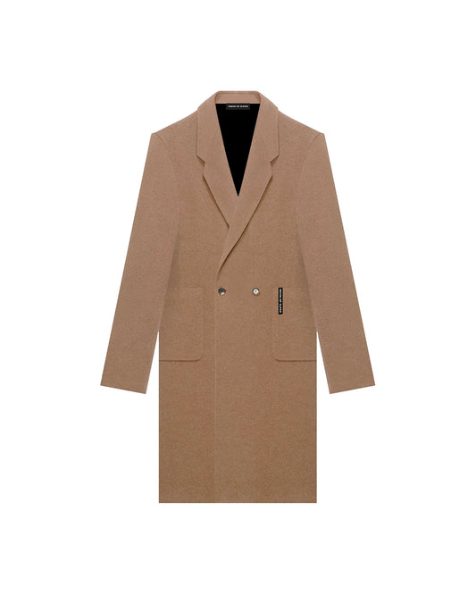 BEIGE COAT WITH BLACK COATING