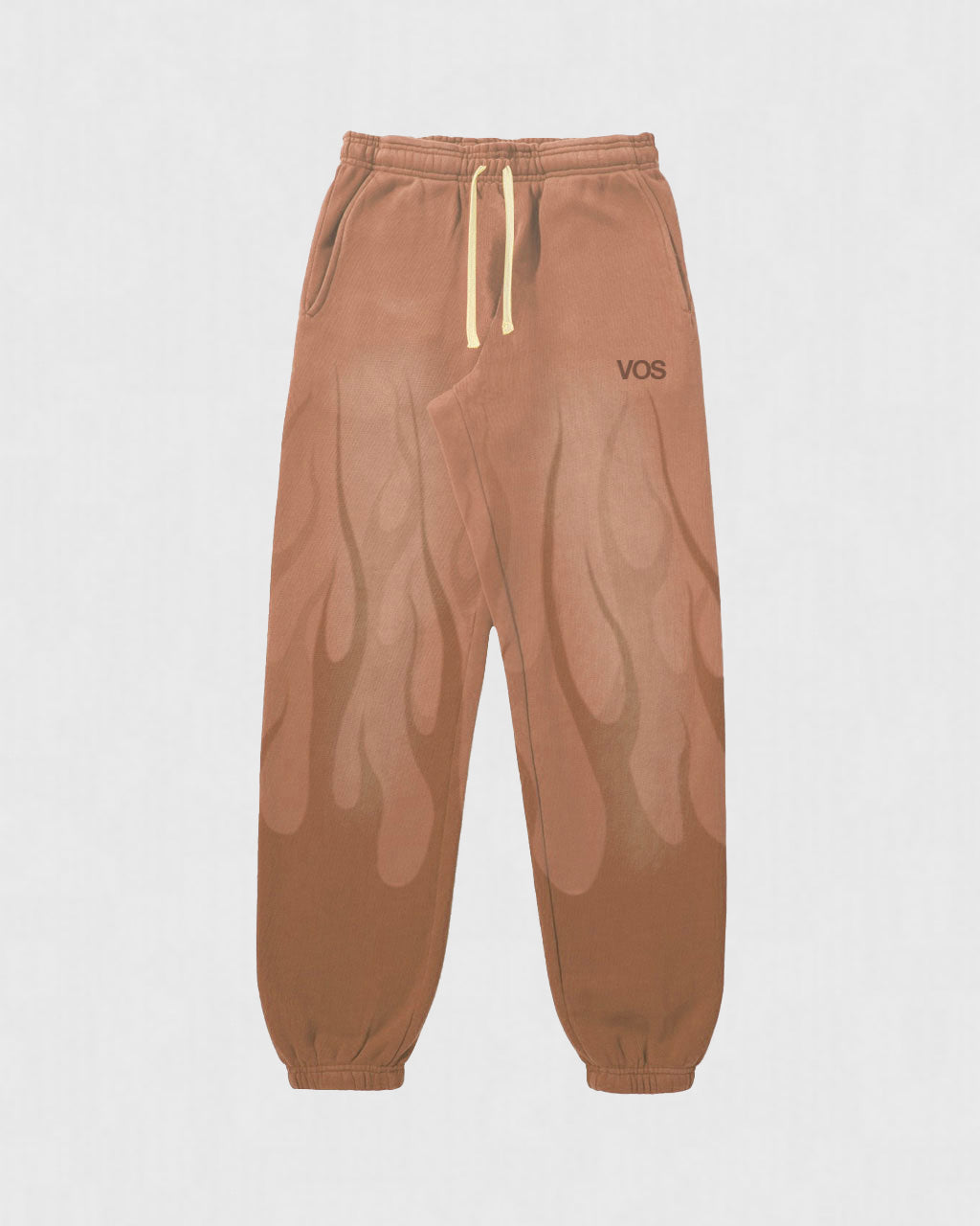 TERRACOTTA PANTS WITH DOUBLE FLAMES